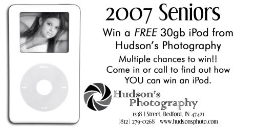 Ads - Hudsons Senior Ad Ipod Drawing