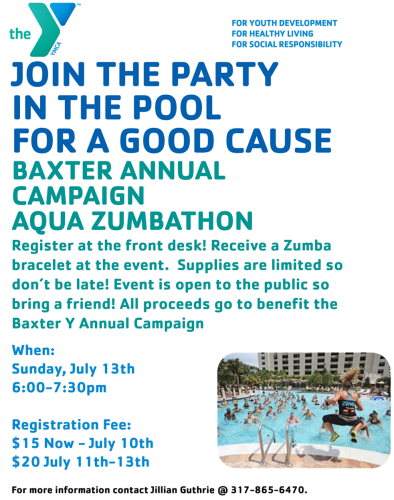 Ads Flyers - Aqua Zumba Fund Raiser - YMCA (2)